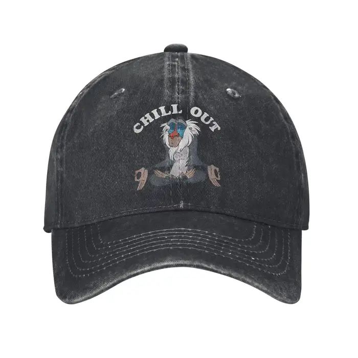 Casquette de Baseball pour hommes, roi Lion Rafiki, méditation, soleil, mode unisexe, Logo personnal
