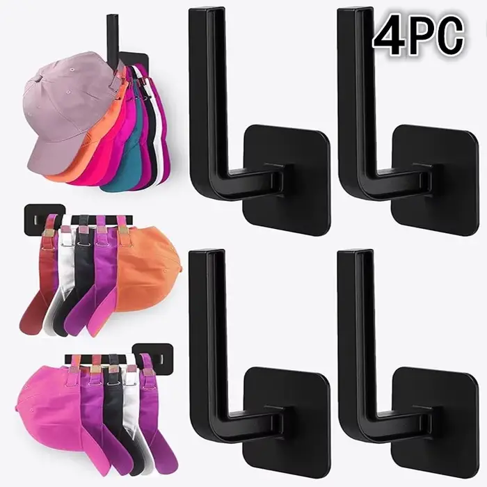 Porte-chapeau pour casquettes de Baseball, crochets adhésifs pour chapeaux muraux, organisateur de c
