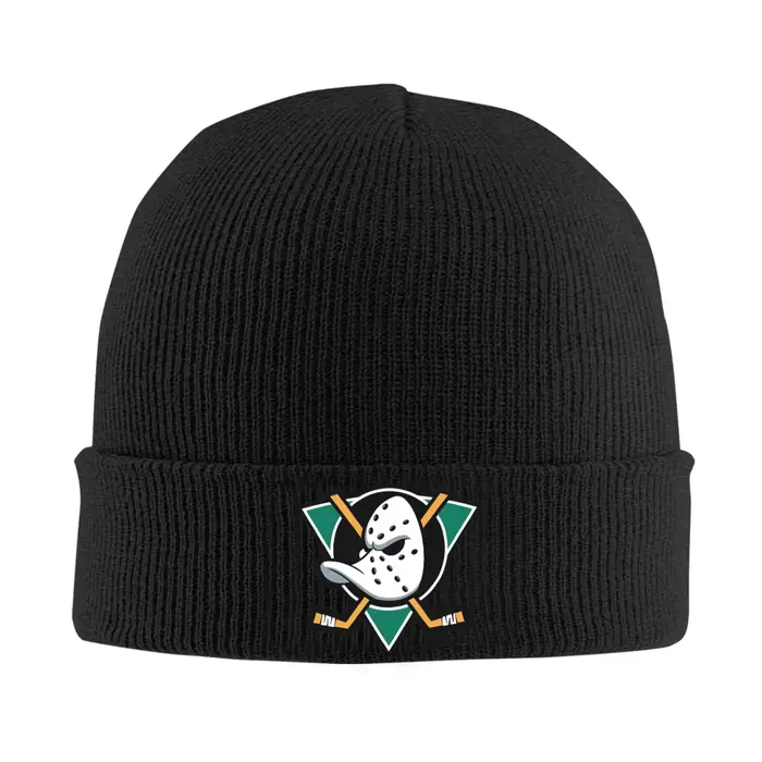 Mightys canards Bonnet chapeaux Bonnet chapeaux hommes femmes unisexe Vintage Kpop tricot chapeau au