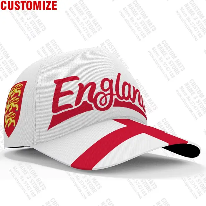 Casquettes de baseball anglaises personnalisées avec nom gratuit, logo de l'équipe britannique, chap