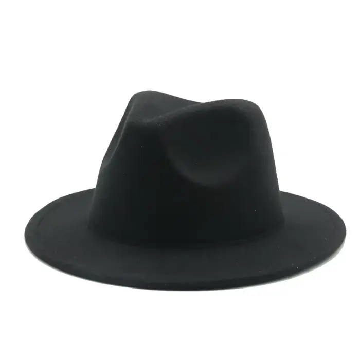 Enfants chapeau fille 52 cm petit enfant feutre blanc noir chapeau d'hiver tenue décontractée garçon
