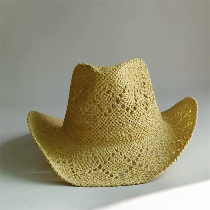 Chapeaux pour femmes chapeau de cowboy chapeau de paille rétro 2025 chapeau de soleil nouveaux homme