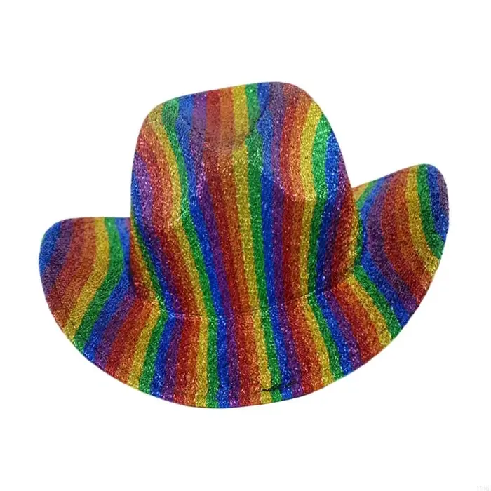 Chapeaux Cowboy arc-en-ciel accrocheurs