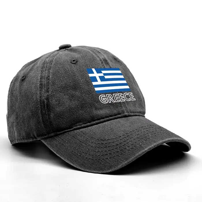 Chapeau de Baseball à rabat avec drapeau de la Grèce