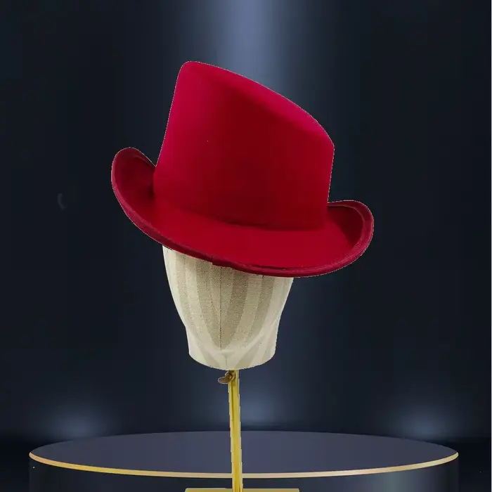 Chapeau Fedora élégant pour hommes avec bord coudé – Casquette présidentielle tendance