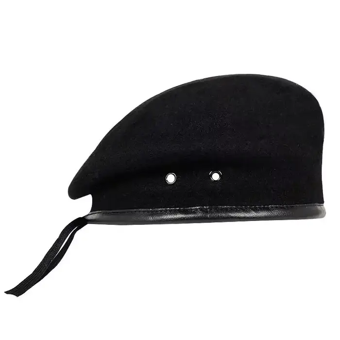 Bérets monochromes en laine simple pour hommes