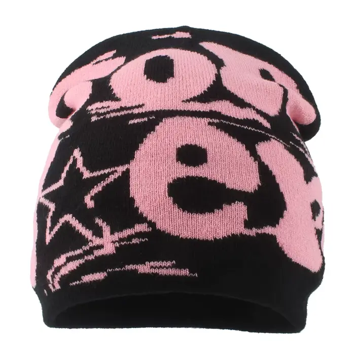 Nouveau hiver Bonnet chapeau femmes hommes mode Hip-hop casquette lettre paragraphe tricoté chaud Sk