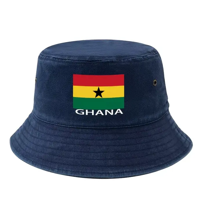 Chapeau Bob Imprimé Drapeau du Ghana pour l'Événement de Football 2026, un Chapeau Bob GHANA Imprimé