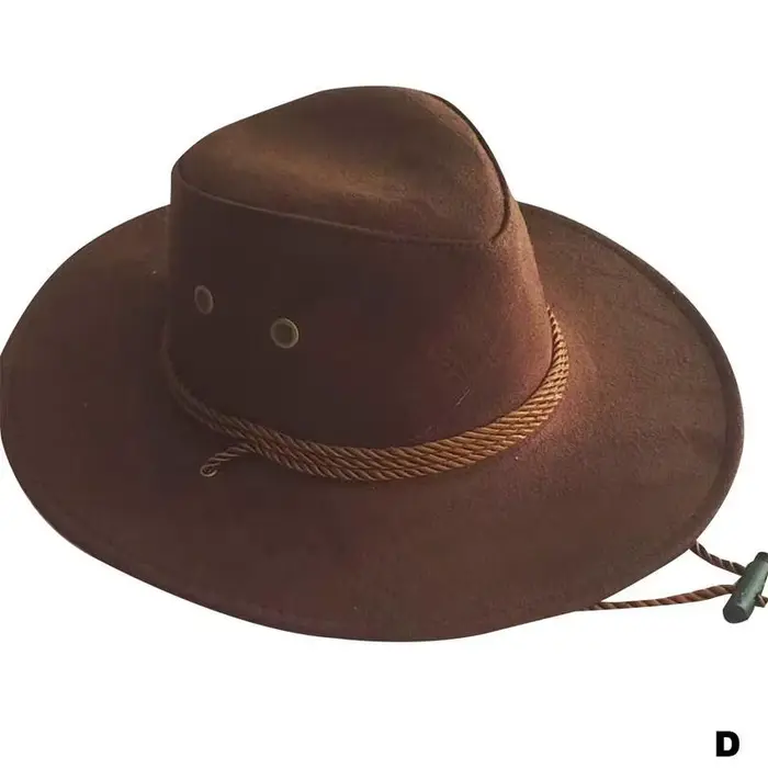 Chapeau de soleil de Cowboy en Faux cuir pour hommes et femmes, 1 pièce, casquette de cowboy occiden