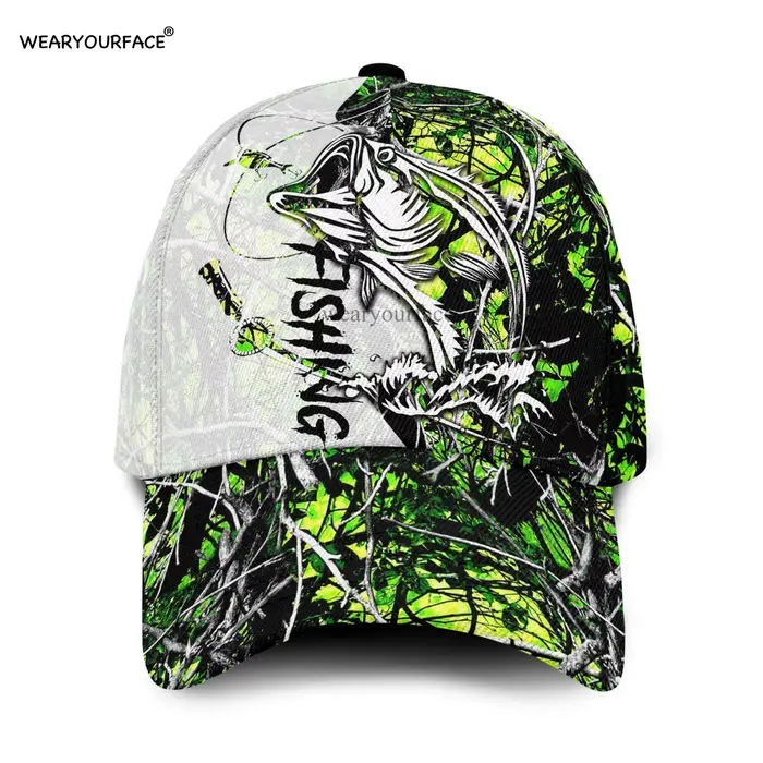 Casquette de baseball unisexe imprimée en 3D, chapeau Snapback, protection solaire, Hip Hop Streetwear, Fishing Hat, vêtements de sauna, extérieur, pare-soleil décontracté, hommes et femmes adultes