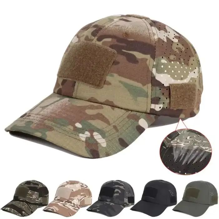 Casquette de baseball tactique camouflage – Chapeau de soleil d'extérieur pour hommes pour la randonnée/pêche