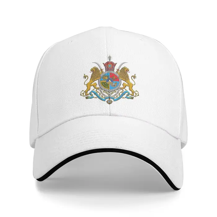 Casquette de baseball avec emblème impérial iranien de la dynastie Pahlavi, casquette décontractée p