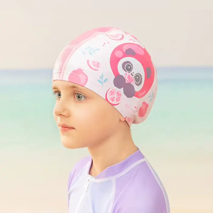 Bonnet de natation en PU imperméable pour enfants