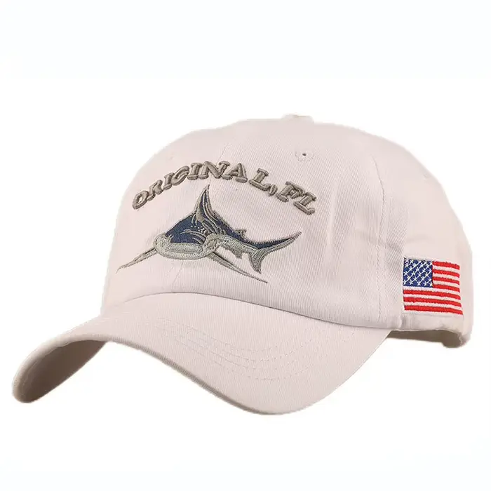 Chapeau de baseball à broder en style FL Shark