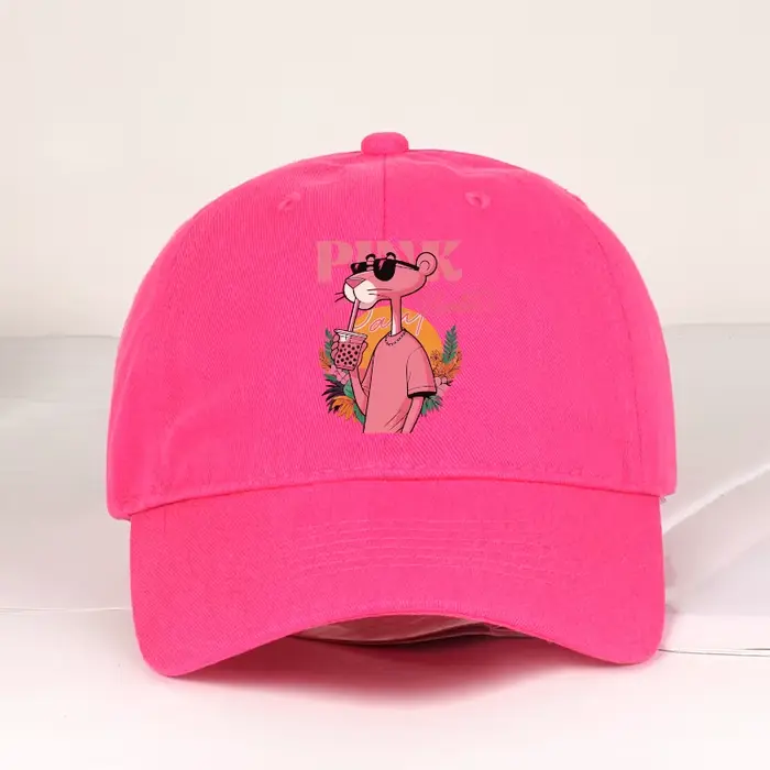 Jolie casquette de baseball rose à imprimé léopard – Réglable, parfaite pour un usage quotidien, idé