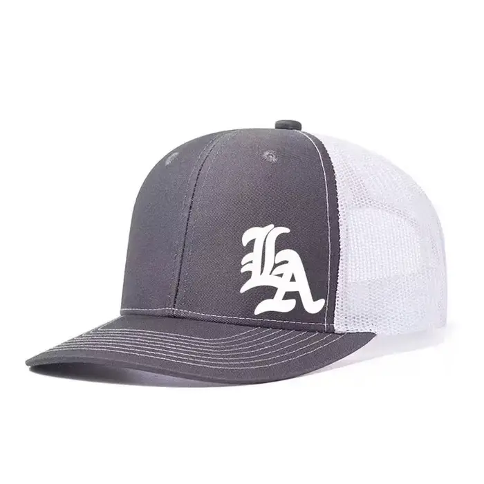 Casquette de baseball ajustable imprimée Los Angeles, style classique Snapback, respirante, en maill